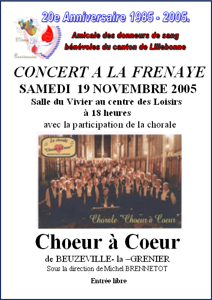 Affiche Choeur �  coeur